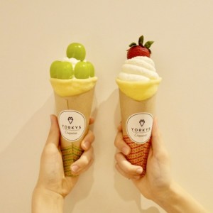 クレープ専門店「ヨーキーズクレープリー」から期間限定シャインマスカットクレープとストロベリームースクレープが登場!