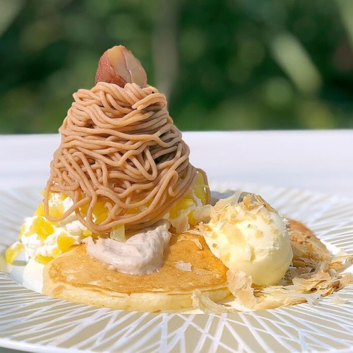 カフェカイラ モンブランパンケーキ