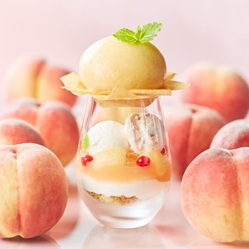 vinobuono 恋する桃パフェ