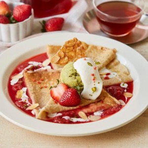 【期間限定】Afternoon tea LOVE&TABLEで「苺とピスタチオの真っ赤なシュゼット」発売!