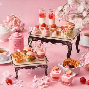 【期間限定】ザ ストリングス 表参道でお花見気分を味わう『ストロベリー&桜 アフタヌーンティー』が登場!