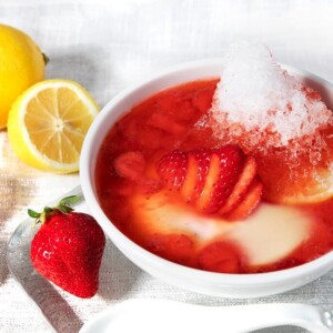【期間限定】春水堂で豆花と甘酸っぱい苺ソースたっぷりのかき氷が一度に楽しめる「苺かき氷豆花」発売!