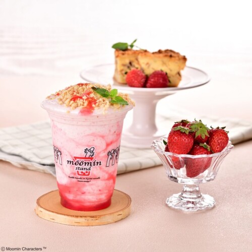 ムーミンスタンド いちごのチーズケーキフラッペ