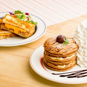 【期間限定】Eggs ’n Thingsで毎年人気のモンブランパンケーキとホットサンドを発売!