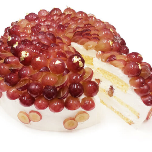 カフェコムサ 大野農園産ぶどう「コトピー」のショートケーキ