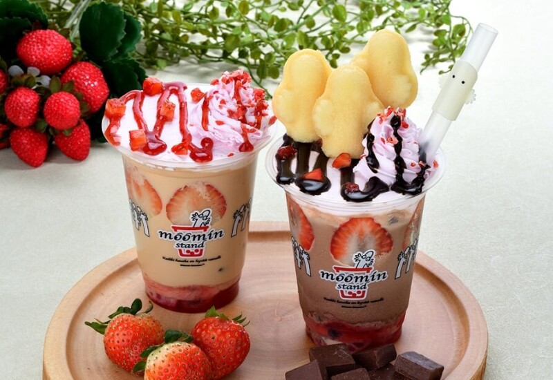 ムーミンスタンド 苺ドリンク