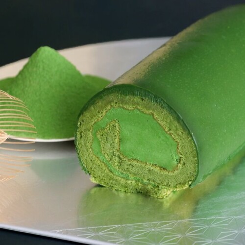 点てる抹茶10杯分の抹茶生チョコロールケーキ