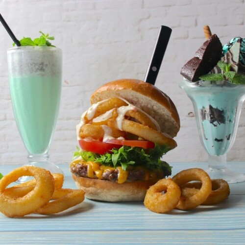 いしがまや GOKU BURGER オニオンリングチーズバーガー